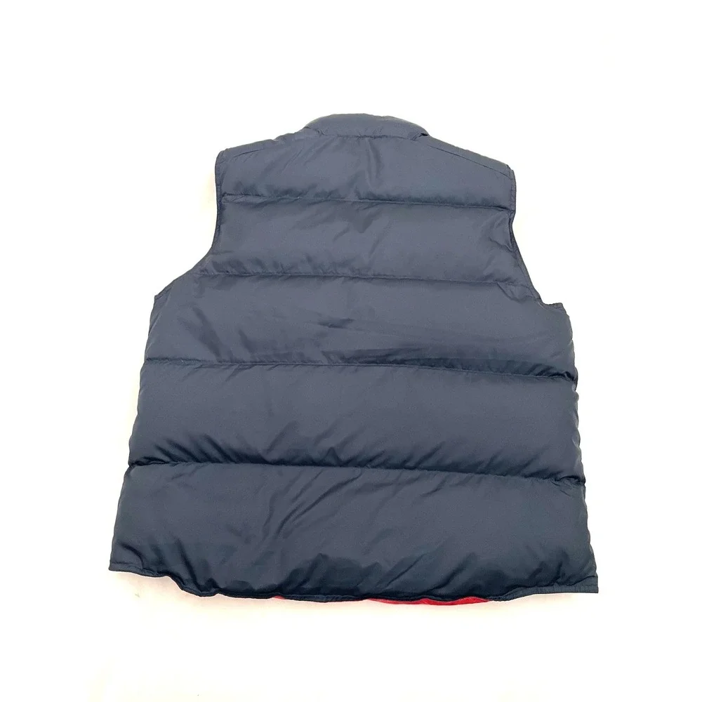 Polo Ralph Lauren Reversible Down Puffer Vest XL Navy Blue / Red Quilted Preppy